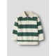 Sudadera cuello polo rayas Name It