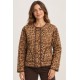 Chaqueta estampado flores mujer