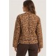 Chaqueta estampado flores mujer