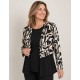 Camiseta efecto doble estampada mujer