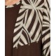 Camiseta efecto doble estampada mujer