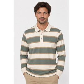 Polo hombre rayas "Vespa"