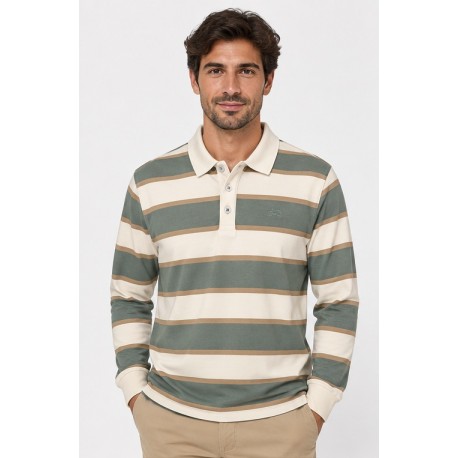 Polo hombre rayas "Vespa"