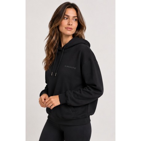 Sudadera técnica capucha mujer