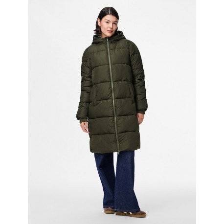 Chaqueta acolchada larga Pieces mujer