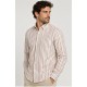Camisa rayas hombre manga larga