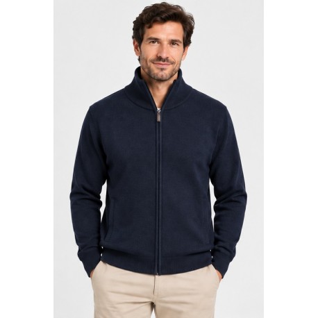 Chaqueta punto cremallera hombre