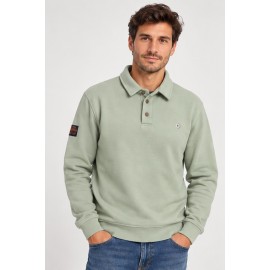 Sudadera hombre cuello polo
