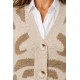 Chaleco punto Animal Print mujer