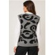 Chaleco punto Animal Print mujer