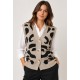 Chaleco punto Animal Print mujer