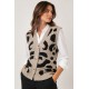 Chaleco punto Animal Print mujer