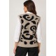 Chaleco punto Animal Print mujer