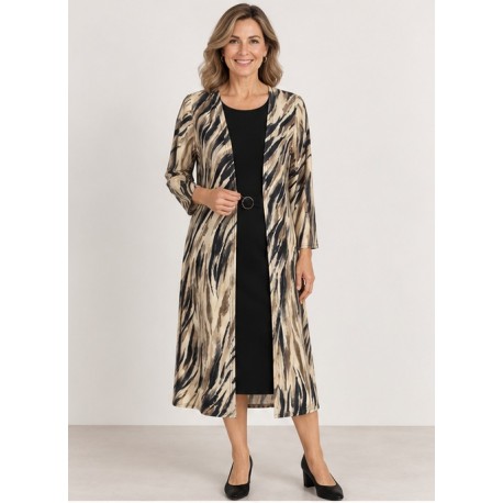 Vestido efecto doble mujer