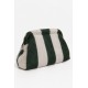 Bolso mano rayas pelo mujer