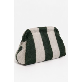 Bolso mano rayas pelo mujer