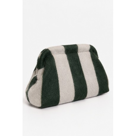 Bolso mano rayas pelo mujer