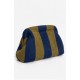 Bolso mano rayas pelo mujer