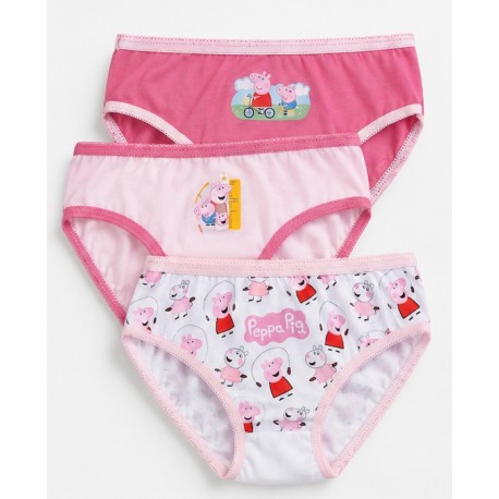 Pack 3 bragas niña Peppa Pig