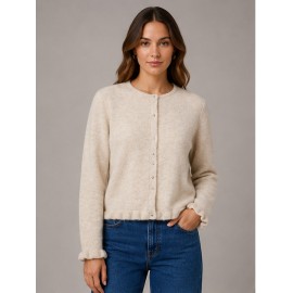 Chaqueta volante punto Pieces mujer