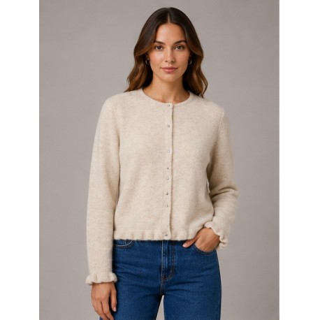 Chaqueta volante punto Pieces mujer