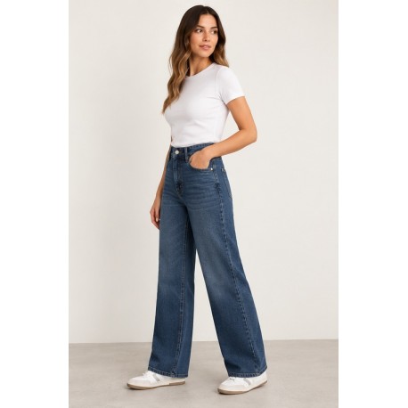 Tejano básico Wide Leg mujer
