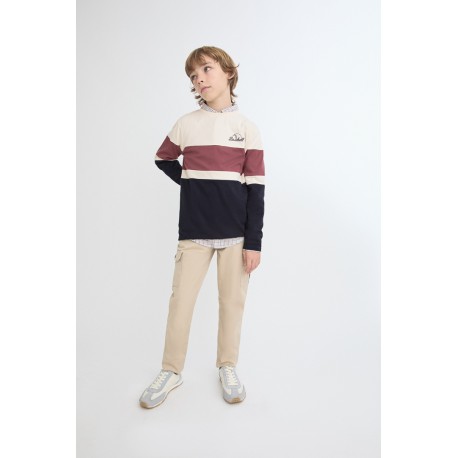 Camiseta tricolor Street Monkey niño