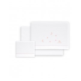 Tríptico mini cuna "Estrellas" franela