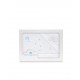 Tríptico cuna franela Corazones