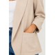 Blazer lisa bolsillos mujer