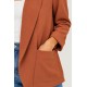 Blazer lisa bolsillos mujer