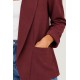 Blazer lisa bolsillos mujer