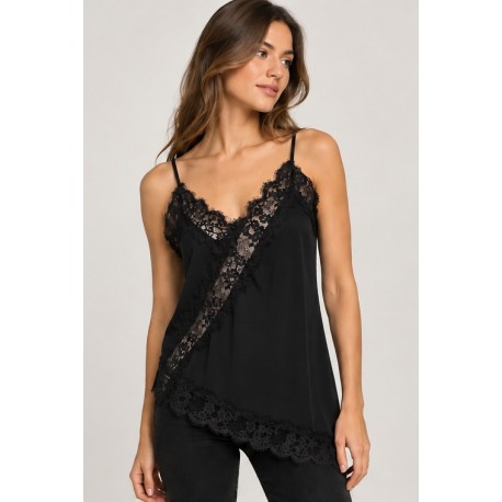 Top lencero asimétrico mujer