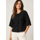 Chaqueta punto botones mujer