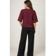 Chaqueta punto botones mujer
