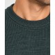 Jersey punto cuello caja hombre