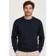 Jersey punto cuello caja hombre