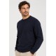 Jersey punto cuello caja hombre