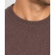Jersey punto cuello caja hombre