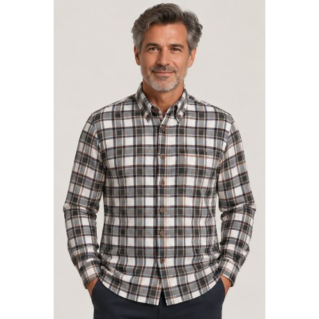 Camisa viyela hombre cuadros