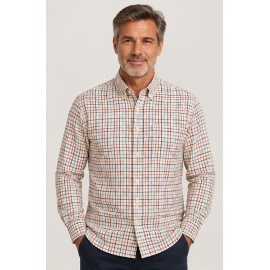Camisa viyela cuadros hombre