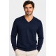 Jersey punto cuello pico hombre