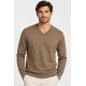 Jersey punto cuello pico hombre