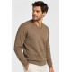 Jersey punto cuello pico hombre
