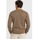 Jersey punto cuello pico hombre