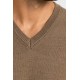 Jersey punto cuello pico hombre