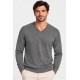 Jersey punto cuello pico hombre