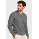 Jersey punto cuello pico hombre