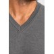 Jersey punto cuello pico hombre