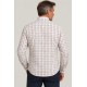 Camisa cuadros blanca hombre